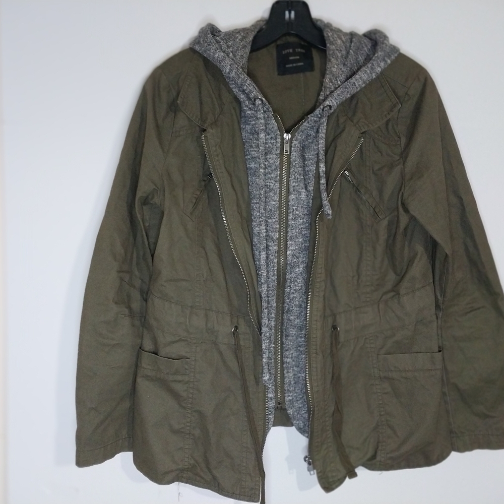 Love Tree Khaki Utility Jacket - Picture 2 of 9